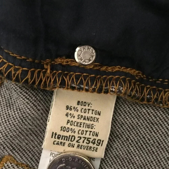 LL Bean Classic Fit Women's Size 16 Blue Denim Jeans Item 275491 - Picture 10 of 12